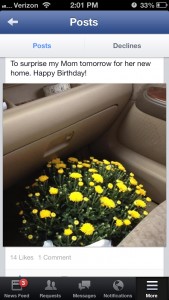 Flowers for mom