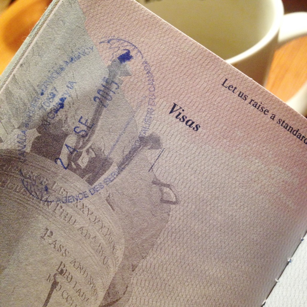 First Passport stamp